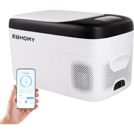 EUHOMY 25L Portable Car Fridge - 12V24V DC & 240V AC Compressor Fridge | Rapid Cooling in 15min| Dua