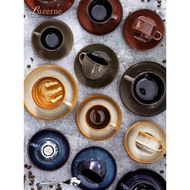 Luzerne陸升歐式純色簡約窯變釉潮流高品質高顏值新骨瓷咖啡杯/碟