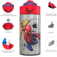 美國 Zak Designs 不鏽鋼真空兒童保溫吸管瓶水壺 - SpiderMan