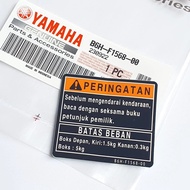 Yamaha B6H-F1568-01 Warning Label New Nmax / B6H-F1568-01 FSX hp