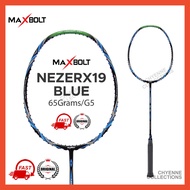 Original Maxbolt Nezer x19 Racket •6U G5 • Superlight High Graphite Badminton Racquet Strung