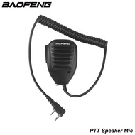 Mikrofon Mikrofon Pembesar Suara Walkie Talkie PTT untuk Baofeng UV-5R/BF 888S