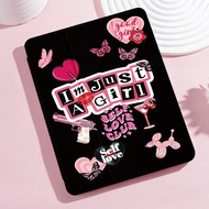 I'm Just A Girl DIY Collage Protective Case Compatible With IPad Air 4/5 10.9 Inch, IPad 7/8/9/10.2 