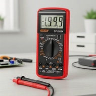 ANENG DT9205A Digital Multimeter with AC/DC, Transistor Test, Auto-Ranging, and Non-Contact Voltage 