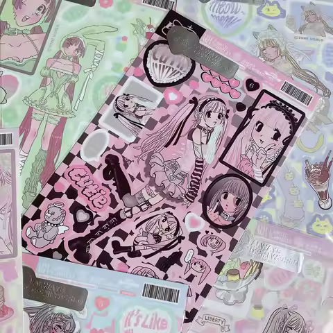 sticker book character