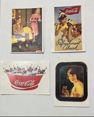 Coca cola、James Dean、獅球嘜、1984年GODZILLA VS MEGAGUIRUS硬卡、史諾比Snoopy、SHINKANSEN新幹線、Hello Kitty（冇貼紙）、The 