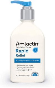 Amlactin Alpha Hydroxy Therapy Rapid Relief Restoring Lotion & Ceramides, 7.9 Oz