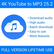 4K YouTube to MP3 v25.2 for Win PC Software | Latest Features | Full Support & Lifetime Updates