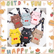Cat Character Sling Bag Silicone Sling Bag