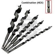 5/16-1'' COMBINATION Wood Auger Twist Drill Bit. 8mm-25mm COMBINATION (HEX) Wood Drill Bit. HEX Shan