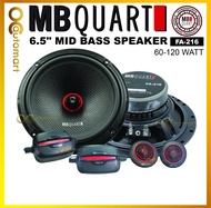 MB Quart 6.5" Component Set Car Speaker FA-216 Spk 6.5 inch 2 Way Component Speakers kereta
