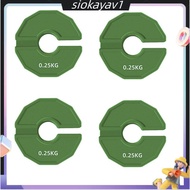 4 Pcs Gym Micro-Type Plates Dumbbell Fractional Weight Plate Rubber Add-on Weights for Strength Trai