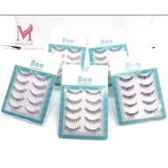 Bee Ribbed False Eyelashes 5 rows Bee Eyelash Codes B6 B8 B9 B10 B11 B12 B13.