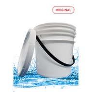 5 Litre [Heavy Duty] Pail / Bucket with Lid & Handle (PP Material)