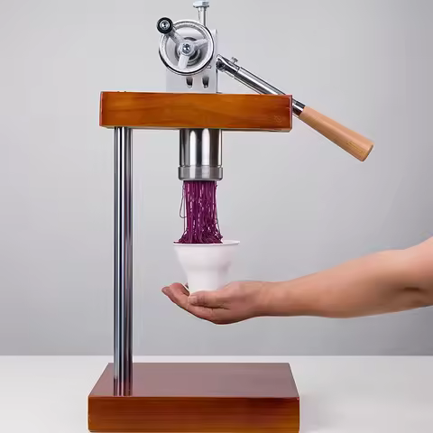 Hand Crack Japan Mont blanc Ice Cream Maker Matha Gelato Noodle Maker Machine Matcha Mont Ice Cream 