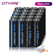 CITYORK 1.2V AAA NIMH Rechargeable Battery 3A NI-MH Rechargeable AAA Batteries With Battery Box For 
