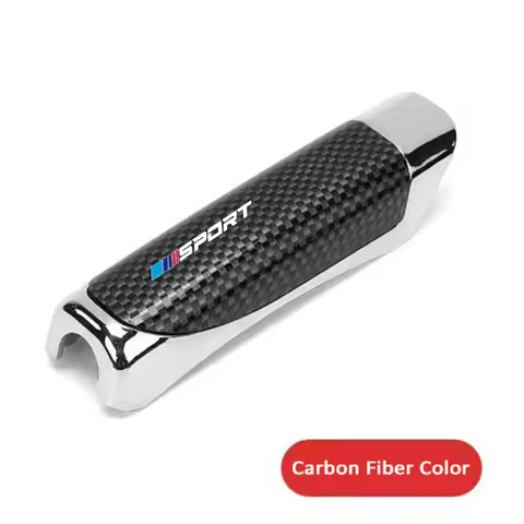1pc ABS Car Handbrake Cover For BMW X1 X3 X5 E70 F15 F48 G30 G20 F30 F10 E90 E60 Z4 Carbon Fiber Pat