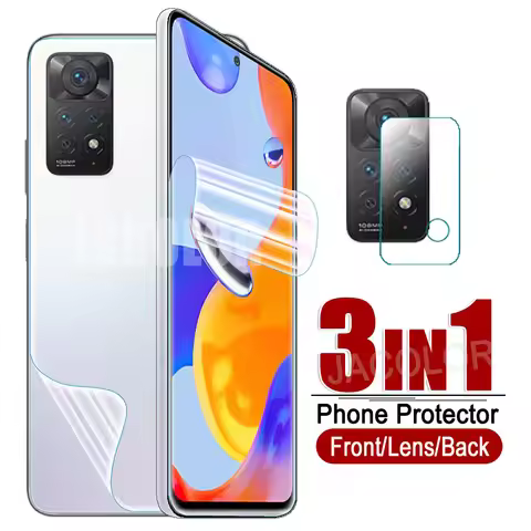 3 IN1 Hydrogel Film For Xiaomi Redmi Note 11 10 Pro Max 5G 4G Camera Glass For Note 10Pro Note11Pro 