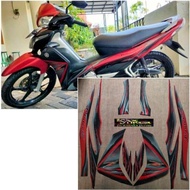 Striping Original Yamaha Jupiter Z Merah tahun 2010 2011