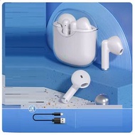 半入耳式無線藍牙耳機【白色【旗艦版】千元18D音效+進口藍牙5.3+AI智能觸控】