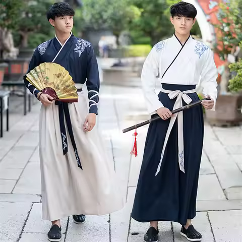 Tang Dynasty Ancient Chinese Costume Hanfu Dress Traditional Chinese Clothing for Men Han Dynasty Lo