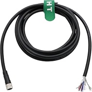 HangTon M8 Cable for Vision System Sensor Industrial Automation Control, 6 Pin A-Coded, Shielded, 5m