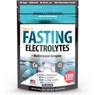 Fast Lyte Fasting Electrolyte Supplement Powder | No Sugar Unflavored Raw Electrolytes | 25% RDI Mag
