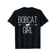 Bobcat Women's Gift T-Shirt 180gsm Cotton Cat LoverGirl