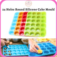 24 Cavity Silicone Mould Mini Muffin / Cup Cakes Mould /Cookies Cupcake Bakeware Pan Tray Kek Bekas 