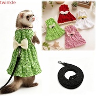 XINYUE Ferret Vest Harness, Adjustable Berber Fleece Ferret Traction Rope, Cute Comfortable Escape-P