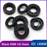 NBR Oil Seals ID14mm TC-14*22/24/25/26/27/28/30/35*5/6/7/8/10mm Nitrile Rubber Shaft Double Lip Rubb