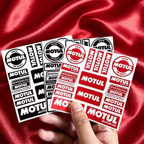 Reflective Motul Sticker Logo Motorcycle Helmet Decal Kit