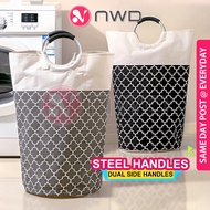 《 MEGA HOLD 》 82L Foldable Laundry Basket Dirty Clothes Hamper Sundries Bag Bakul Baju Kotor 脏衣篮 NWD