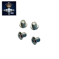 10 M6 BOLTS THIN SCREWDRIVER UNIVERSAL HELMET BOLTS HELMET BOLTS