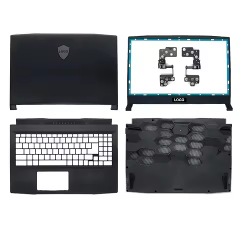 New Original For MSI GF66 MS-1581 MS-1582 Katana GF66 Laptop LCD Back Cover Lid Front Bezel Hinges P