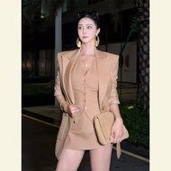 SHANGSHA | ชุดเดรสพร้อมเสื้อกั๊กสไตล์ Old Money หรูหราและทันสมัย