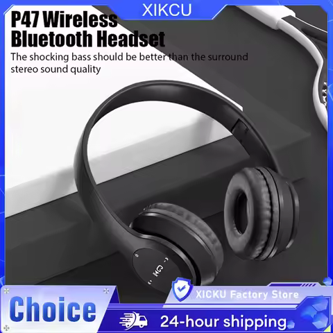 P47 Wireless bluetooth headphone With Mic Noise Cancelling Headsets Stereo Sound Earphones Sports Ga