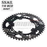 ใบจานจักรยาน ใบเบี้ยว SNAIL 110BCD 50/35 110 BCD
