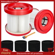 2Pack 49-90-1900 HEPA Filter for  Cordless  Vacuum 0780-20 0880-20,with 4 Foam Sleeve Filters&1 Brus