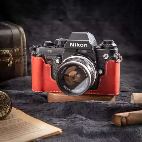FM2 Protective Case for Nikon F3 FE2 F3AF DF F3TF F3HP FM2 Case Genuine Leather DF Half Case F3 Half