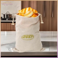 SUNFL Linen Bread Bag Reusable Baguette Cotton Drawstring Storage Bag Loaf Homemade Bread Fresh Eco 