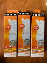 Sunshine 11W light blub 大螺絲頭 / 15W釘頭燈泡 
