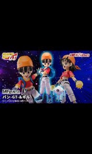 《龍珠GT》S.H.Figuarts (SHF) 阿包 (小芳/Pan) & 機露 (吉魯/Gill) 魂商店 (Premium Bandai) 限定商品 連啡盒 hvn $350