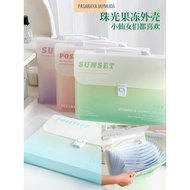 A4 Layer File Bag With Handle 12 Pockets School Organ File Multi Layers File Expanding File Stationa