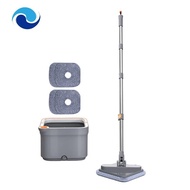 Mop with Spin Bucket Squeeze Mop Free Hand Washing Lazy Mop Automatic Separation Rotating Cleaning Floors Mop