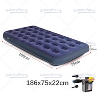Kasur Angin Queen Biru [203cm x 180cm] / Kasur Tiup Air Bed Queen Size / Kasur Tidur Angin/Paket Kas
