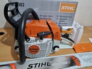 chainsaw stihl ms382 bar 25" cuci gudang/senso mini/gergaji mesin kayu lengkap siap pakai