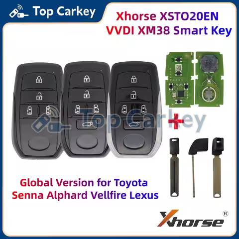 Xhorse VVDI XM38 Smart Key XSTO20EN PCB Global Version for Toyota Senna Alphard Vellfire Lexus with 