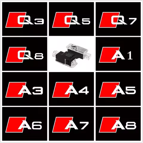 For AUDI Q3 Q5 Q7 Q8 A3 8V 8Y A5 Sportback A6 C5 C7 C8 A1 8X A4 B5 B6 B7 B8 B9 A7 A8 LED Car Door Lo