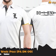 T-Shirt Death Note Anime White Logo PA DN 09